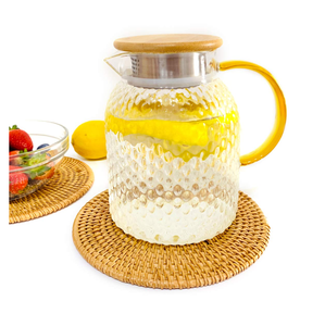 Custom Made Rattan <b>Trivet</b> Eco-Friendly Tableware Heat Resistant Bowl Hotpot Placemats With Amazing Price - Product Image 2