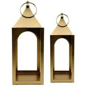 Made in India Luxurious Attractive Designer Metal <b>Lantern</b> <b>Set</b> Classic Candle Iron Glass <b>Lantern</b> Indian Stylish Heavy Duty 2026 - Product Image 1