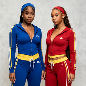 Custom <b>Sexy</b> Ladies Cropped Velvet Tracksuit 2 Piece Zip Washed Hoodie Jogger Pants <b>Sets</b> Women Custom Printed Velour Sweastsuits - Product Image 5
