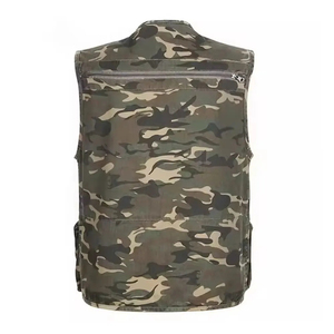 เสื้อกั๊กสำหรับล่าสัตว์ รุ่นใหม่ล่าสุด ขนาดสั่งทำได้ สำหรับผู้ชาย ผ้าแคนวาส ป้องกันไฟฟ้าสถิตย์ แบบไม่มีแขน เหมาะสำหรับกิจกรรมกลางแจ้ง ฤดูใบไม้ร่วง คุณภาพสูง ขายส่ง - Product Image 2