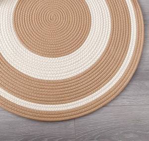 Tapis et carpettes modernes en coton tressé à la machine, à motifs floraux, pour salon décoratif, écologiques et antidérapants - Product Image 3