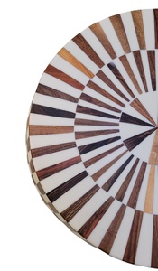 Tabouret latéral de table d'incrustation de bois de résine pour la console d'incrustation d'os de taille personnalisée - Product Image 2