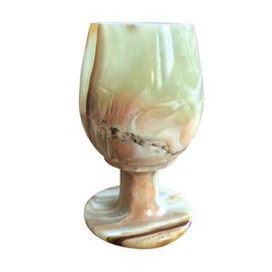 Contenedor de Vidrio con Tapa de Ónix Natural, Estilo Moderno y Antiguo, Personalizable, para Cocina o Bebidas - Product Image 1