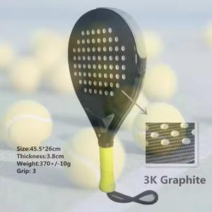 Proveedor Mayorista, Diseño Profesional Personalizado, Raquetas de Pádel Ligeras de Fibra de Carbono de Alta Calidad, Servicios OEM, Diamante Personalizado - Product Image 6