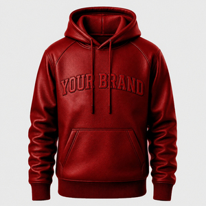 Custom Men's Premium Polyester Windproof Oversized Hoodie Pullover <b>Jacket</b> Casual Streetwear Winter OEM ODM Wholesale - Product Image 6