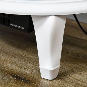 Stufa con camino elettrico indipendente bianco da 22 \ "con riscaldamento a fiamma LED regolabile da 1500W - Product Image 3