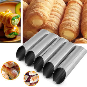 Cannoli Mold 6 Pcs <b>Set</b> Stainless Steel Cannoli Tubes Pastry <b>Baking</b> Tools Dessert Making Molds Reusable Durable - Product Image 2