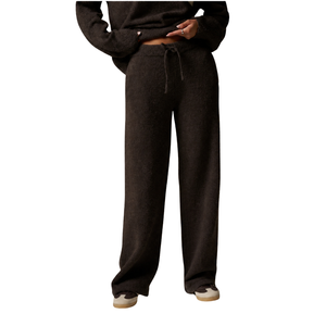 Ensemble survêtement femme oversize col rond avec pantalon droit taille élastique – Tenue décontractée deux pièces style urbain - Product Image 4