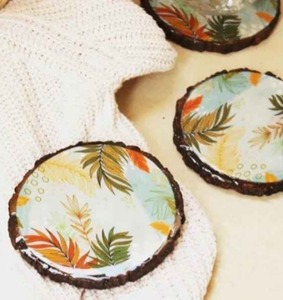 Posavasos de Resina Meena, Hecho a Mano, Pulido, Decoración para Mesa de Comedor de Boda, por blossom craft india - Product Image 3