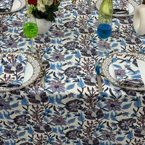 Elegant Handmade Cotton <b>Table</b> Cloth with Lace Border Luxury Style <b>Dining</b> <b>Table</b> <b>Cover</b> for Kitchen Event Decor Low Price Available - Product Image 4