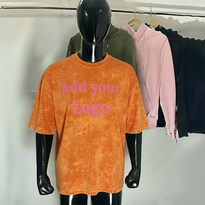 เสื้อยืดโอเวอร์ไซส์ผู้ชาย ผ้าฝ้าย แขนสั้น คอกลม พิมพ์ลายหัวใจวิบวับ สไตล์ลำลอง ตกแต่งด้วยคริสตัลที่แขนซ้าย - Product Image 6
