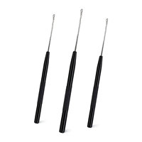 Ganci Professionali in Acciaio Inossidabile per Dreadlock, Uncinetti per Extension di Capelli, Aghi per Intrecciare Capelli, Strumenti per la Realizzazione di Parrucche