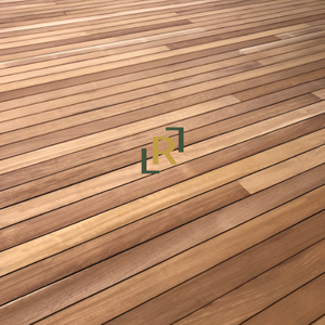 Plancher de terrasse extérieur en bois Iroko - Product Image 1