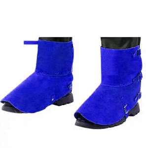 Protège-jambes en cuir pour soudeur, résistant à l'usure et au feu, en cuir robuste, fabriqué au Pakistan, Royaume-Uni - Product Image 5