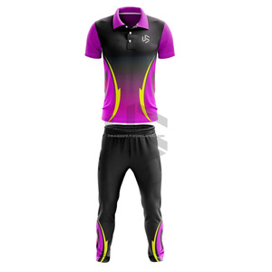 Maillot de cricket personnalisé, design d'uniforme d'équipe, respirant, 100% polyester, prix bas, nouveau maillot de cricket sublimé pour l'équipe de cricket pakistanaise et américaine - Product Image 6