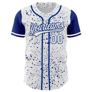 Camisetas de Béisbol para Hombre al Por Mayor de la Mejor Calidad, Talla Grande, Tejido de Malla Transpirable, Impresión Personalizada con Nombre del Equipo, Dos Botones, 100% Poliéster - Product Image 2