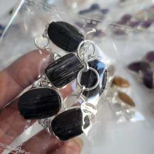 Beautiful Natural Gemstone Multiple Shapes Chain Link <b>Bracelet</b> <b>Adjustable</b> Trendy Women crystal alloy fashion jewelry <b>bracelets</b> - Product Image 4
