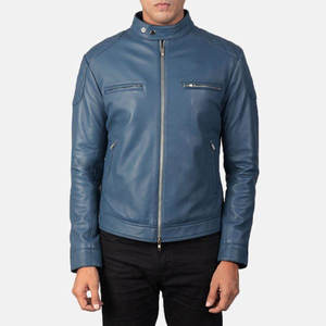 <b>Men</b> Soft Genuine Leather <b>Jacket</b> Premium Casual Full Zip Comfortable Durable Regular Fit Everyday Fashion Outerwear Winter Quick - Product Image 6