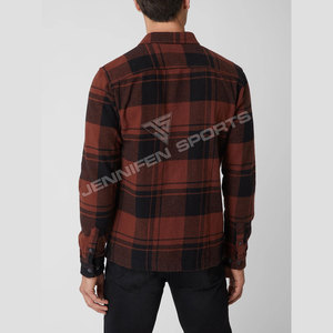 เสื้อเชิ้ตผู้ชายลายทาง รุ่นใหม่ล่าสุด ผ้าวูลฟลานเนล 100% ป้องกันรอยยับ ระบายอากาศได้ดี เนื้อผ้านุ่ม แขนยาว เหมาะสำหรับใส่กิจกรรมกลางแจ้ง - Product Image 5