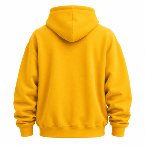 Custom Oversized Heavyweight <b>Pullover</b> Hoodie 500 GSM Cotton Fleece Drop Shoulder Streetwear Hoodie with Custom Logo for <b>Men</b> - Product Image 4