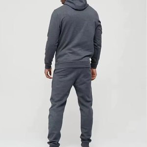 Custom Branded Logo High Quality Uk Size Blank 70% Cotton 30% <b>Polyester</b> <b>Hoodie</b> and Sweat Pant Jogger Set Mens Slim Fit Tracksuit - Product Image 4
