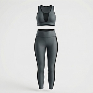Vêtements de sport de qualité pour femmes, ensemble de yoga sans couture en deux pièces, vêtements de fitness, vêtements d'entraînement, vêtements de sport, équipement de sport - Product Image 1