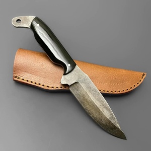 Cuchillo de Caza Forjado a Mano Personalizado, Cuchillos de Supervivencia Bushcraft de Espiga Completa, Mango de G10 Negro, Hoja Fija de Acero al Carbono para Camping al Aire Libre - Product Image 4