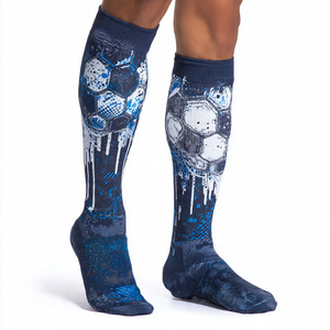 Calcetines de Fútbol Americano Antideslizantes de Alta Calidad, 100% Poliéster, Sublimados, Hasta la Rodilla, Unisex - Product Image 3