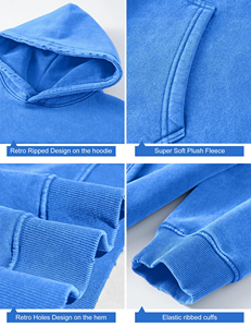 Sudaderas con Capucha para Mujer, Estilo Lavado Ácido, de Alta Calidad, a Precio Económico, Tendencia de Invierno, Nueva Llegada, 100% Algodón, Personalizables - Product Image 3