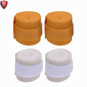 Bandages de boxe avec boucle pour le pouce, en coton respirant, absorbant l'humidité, pour l'entraînement MMA et Muay Thai - Product Image 1