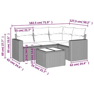 Conjunto de Sofás de Jardín Color Marrón - Product Image 3