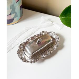 Beurrier en acier inoxydable de haute qualité, écologique, moderne et minimaliste, avec couvercle rabattable, pour la maison et la restauration - Product Image 6