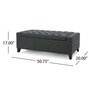 <b>Storage</b> Ottoman Stylish <b>Stool</b> with Hidden <b>Storage</b> Space for Home or Office Use - Product Image 6