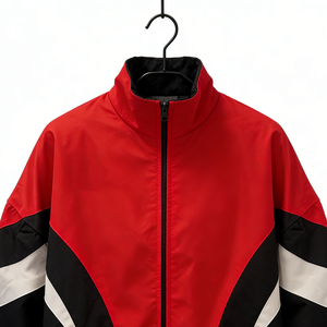 Veste coupe-vent d'hiver en toile imperméable et respirante pour homme, style rétro sportif surdimensionné avec panneau en V personnalisé, OEM ODM Vintage - Product Image 2