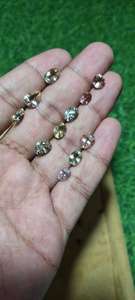 Pierre précieuse naturelle de tourmaline multicolore, formes facettées variées (poire, ovale, octogone), 100 carats, pour la fabrication de bijoux, style africain, 3-7 mm - Product Image 5