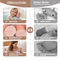 Babeside Liors 16 Zoll Vollplatin-Silikon Reborn Babypuppe Schlafendes Kleines Mädchen Realistisches Mini-Softspielzeug