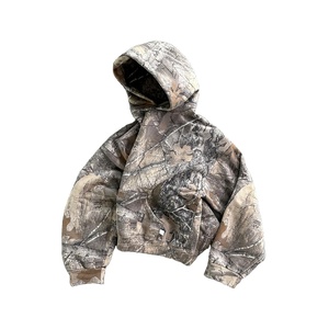 เสื้อฮู้ดลายพรางสำหรับผู้ชายเสื้อฮู้ดลายพรางลายพรางพิมพ์ต้นไม้จริงแบบดิจิทัลหมด - Product Image 1