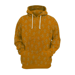 Men's Athletic Hooded Pullover Custom Full Print Sweatshirt with Moisture Management Fabric for Active Performance - Product Image 4