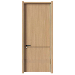 Puerta Interior de Madera Estable, Impermeable, Precolgada, Abatible, con Aislamiento Térmico y Acústico, Puertas de MDF Sólido para Habitaciones - Product Image 1