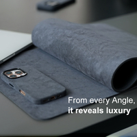 Alas Mouse Kulit Premium Anti Air dengan Bahan Alcantara, Ukuran & Logo Dapat Disesuaikan, Tersedia dalam Stok