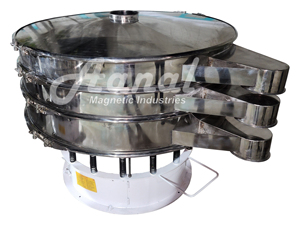 เครื่องกรองแบบสั่นสะเทือนวงกลมสแตนเลส AANAL MAGNET พร้อมมอเตอร์ 380V 250KG สำหรับการแปรรูปอาหาร - Product Image 1