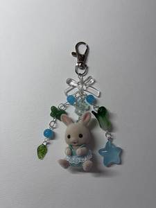 พวงกุญแจลูกปัดปักลายดอกไม้สีสันสดใสสำหรับตกแต่งพวงกุญแจแฮนด์เมด - Product Image 1