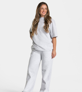 Pantalones deportivos personalizados para mujer, pantalones de pierna ancha, cintura alta, con cordón ajustable, elásticos, ligeros, holgados, para mujer - Product Image 4