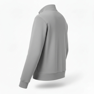 เสื้อสเวตเชิ้ตผ้าเทอร์รี่บุซับในแบบสวมหัวครึ่งซิป  ขนาดใหญ่พิเศษ สำหรับฤดูหนาว ผลิตตามสั่ง ผ้าฝ้าย 100% 400 GSM  ตกแต่งด้วยลายปักแบบแอพพลิเค  สไตล์สตรีทแวร์ - Product Image 3