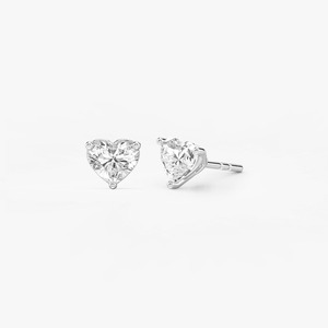 IGI Certified Lab Grown Heart Shaped Diamond <b>Earrings</b> White Diamond <b>Stud</b> <b>Earrings</b> for Women Elegant <b>Fine</b> Jewelry Gift - Product Image 5