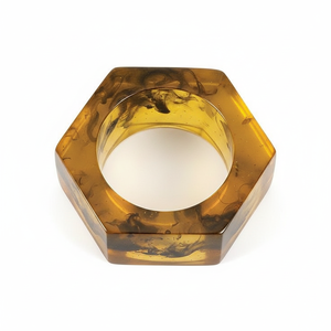 Handcrafted Resin Napkin Rings in Classic Colors and Patterns KISWAH CRAFT Brand 5cm Round for Wedding <b>Party</b> <b>Table</b> Decoration - Product Image 2