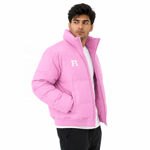 Wholesale Men's Zip Up Bomber Jacket <b>Quilted</b> <b>Winter</b> Bubble Puffer Coat Padded Men's Jackets <b>Winter</b> Fashion Outerwear Supplier - Product Image 4