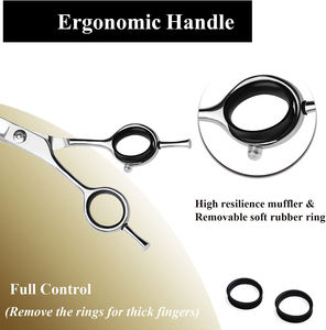 Tijeras de Peluquería Profesionales de Acero Inoxidable Premium 2026 para Diestros, con Mango de Acero, para Salones de Belleza - Product Image 5