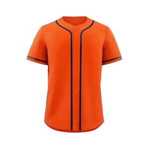 Custom Baseball Jersey Gradient Blue Pink Short Sleeve Button Front Unisex Adult Sport Apparel Breathable <b>Polyester</b> - Product Image 6