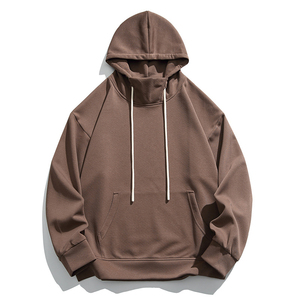 Sudadera con Capucha Unisex Extra Grande de Algodón Liso, Color Sólido, Informal, Transpirable, Forrada, Tejido de Rizo Francés, Ropa de Invierno - Product Image 4